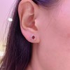 0.98ct 1.38g 红宝石耳钉 商品缩略图8