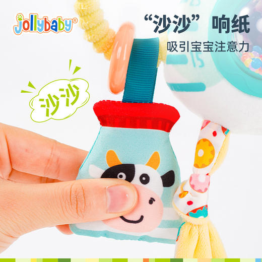 婴儿床床头摇铃悬挂式玩具车载推车婴儿床铃支架躺着看的玩具挂件 商品图6