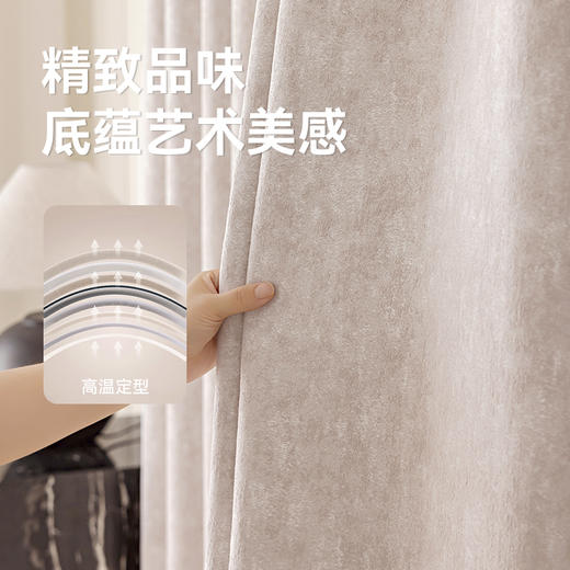 【沁园春花】金蝉雪尼尔立体提花窗帘 商品图4