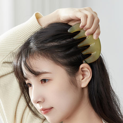 初心| 牦牛角五齿经络梳 商品图3