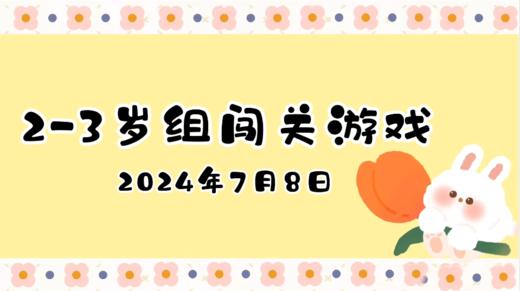 2024.7.8 2-3岁组亲子闯关游戏 商品图0