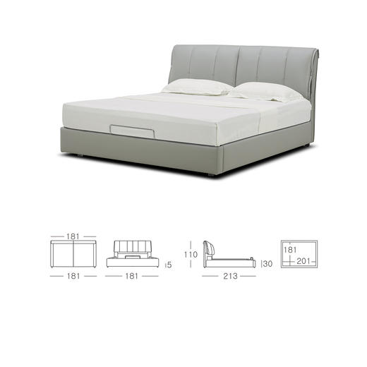 顾家家居整装 现代舒适 布艺软床 KZ.B5016(B)(C)(D) 埃菲尔 商品图14