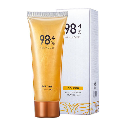【真黄金，敷出黑白头】贝玲美黄金撕拉面膜 拔出黑头粉刺 清洁毛孔 送毛孔收缩液 80g/支 商品图4
