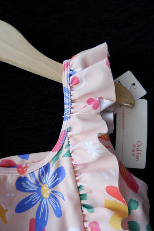 直发 605款欧迪芬太阳花女童连体泳衣（4-12岁） 商品图2