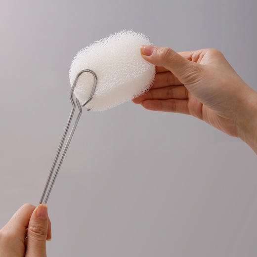 美丽雅蜂窝海绵长柄杯刷（赠一个备件） 商品图4