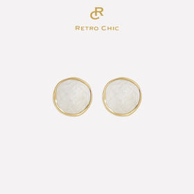 【超模刘雯&吴宣仪&吴昕&李莎旻子同款】Art Nouveau新艺术时期 | 白色波纹耳环