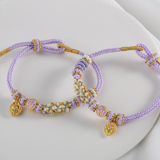 【宏艺珠宝】郁见玫瑰·足金手绳 商品图2