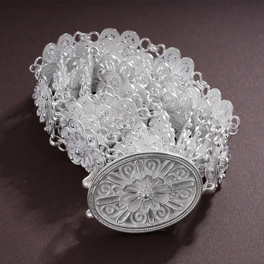 子佩集S990银【花映声絮】腰带【MXYD003】纯银小摆件2407 商品图4