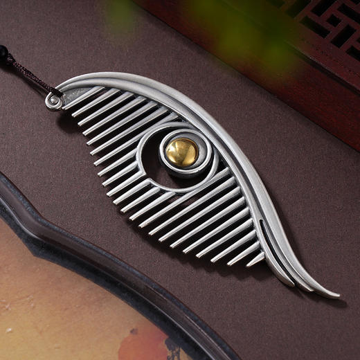 子佩集S999银【美人瞳】梳子【BX0460443】纯银梳子2407 商品图3