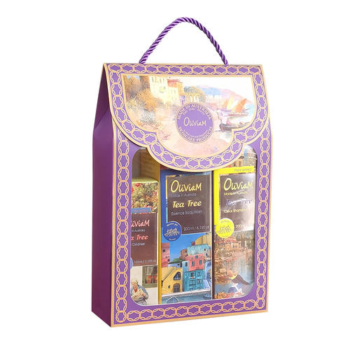 Oliviam澳莉维亚澳洲进口浪漫意象茶树手拎3件套礼盒礼品节日送礼 商品图1