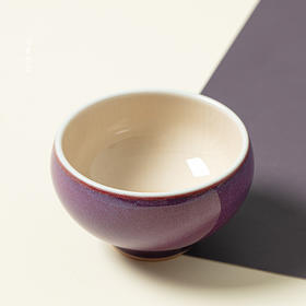 问鼎钧瓷鹅黄平口杯