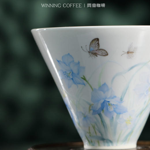 问鼎咖啡白釉滤杯 （蓝百合） 商品图2