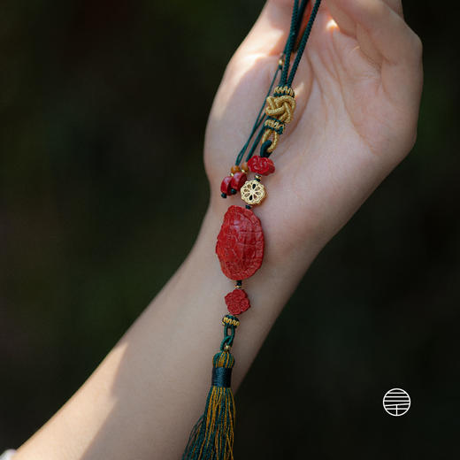 万物三千｜龟甲祈福朱砂挂饰 饰品 车挂 商品图0