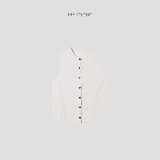 THESOONG |"极简加法”100%甄选汉麻无袖开衫背心马甲HZWT3816 商品图3