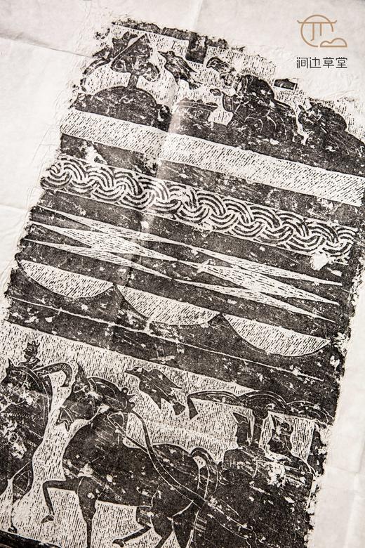 90年代老拓汉代季子挂剑画像石拓片 商品图2