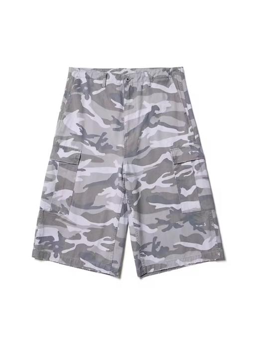 SUPERTOFU(SPTF)/RC-SS24-P005/微磨损做旧 灰白迷彩 斜纹面料 七分裤 商品图3