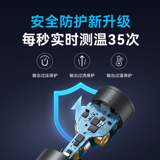 【热销】Anker安克167.5W车载充电器三口车充高效散热智能兼容多设备2C1A车载充电器 A2737 商品图4