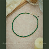 Oflye潮流饰品  新中式切面绿玛瑙串珠双层国风项链女新款锁骨链轻奢小众配饰 商品缩略图1