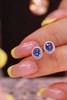 1.0ct 蓝宝石耳钉 商品缩略图2