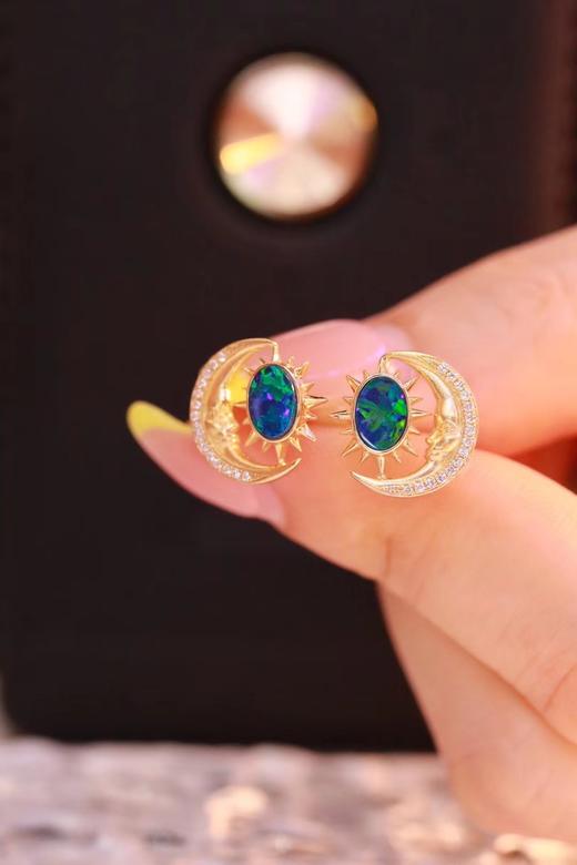 0.89ct 欧泊耳钉 商品图2