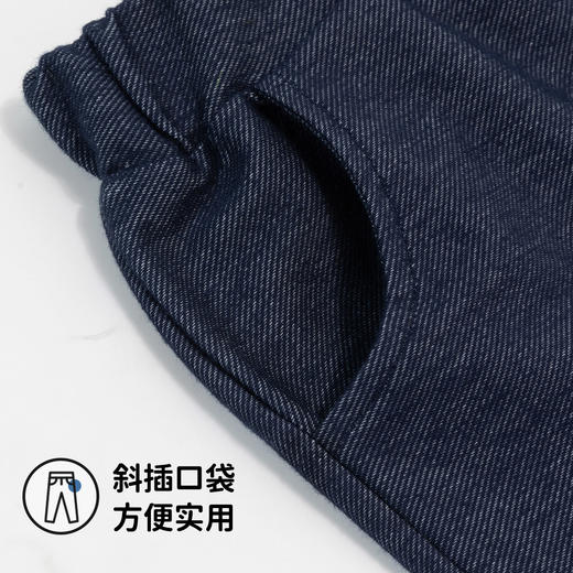 贝贝怡【花边脚口】秋季新款女童仿牛仔长裤舒适百搭休闲裤中小童直筒裤ZB3DK017 商品图8