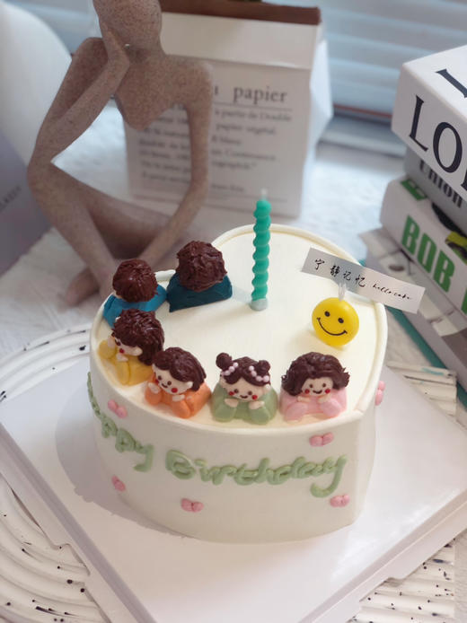 心形奶油蛋糕 黄油娃娃 提前一天下单 下单前请仔细阅读商品详情 商品图0