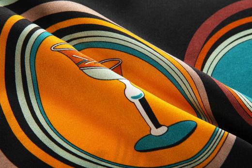 【100%桑蚕丝】SCHIESSER德国舒雅高端铂雅100%桑蚕丝家居套装19mm真丝印花素绉缎99/19888H 商品图2