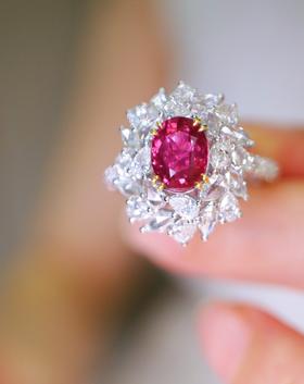 1.52ct 5.13g 红宝石戒指