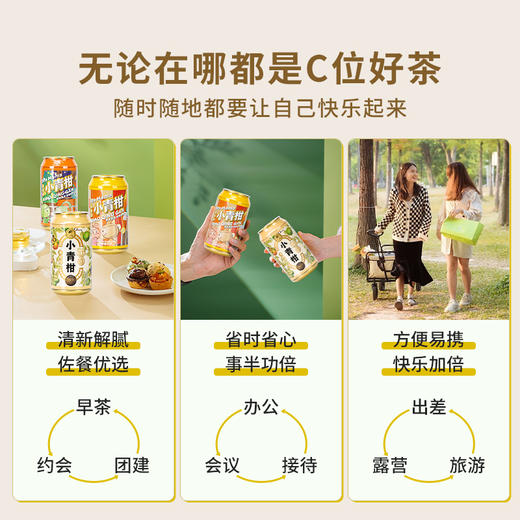 尝鲜特惠 澜沧古茶2023年茶妈妈小青柑易拉罐2颗装+柑萃摇摇壶1个 商品图5