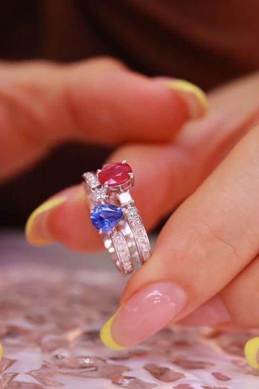 1.43ct 红蓝宝石戒指 商品图2