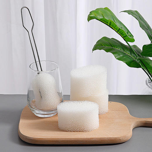 美丽雅蜂窝海绵长柄杯刷（赠一个备件） 商品图6