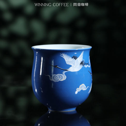 问鼎咖啡中国色咖啡杯蓝色（双鹤) （玉兰）（缺货） 商品图0