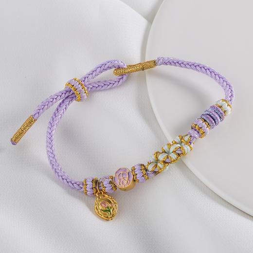 【宏艺珠宝】郁见玫瑰·足金手绳 商品图3