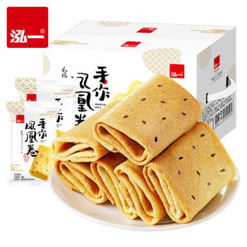 泓一凤凰卷蛋卷720g 鸡蛋卷饼干休闲零食早餐中式糕点下午茶点芝麻味 商品图2