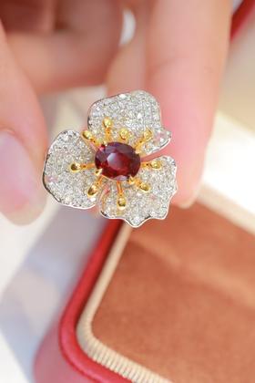 1.07ct 红宝石戒指