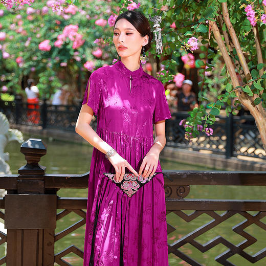 彝族系列| 檀黎提花连衣裙 | 现货加急发 商品图3