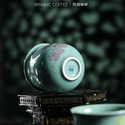 问鼎咖啡中国色咖啡杯绿色（碧桃花) （菜花蝴蝶) 商品图2