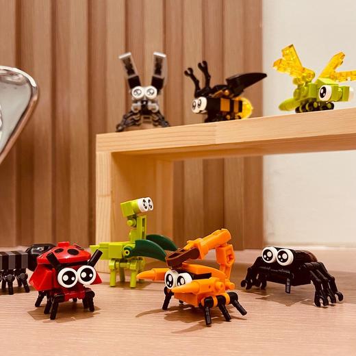 12款昆虫创意小颗粒积木拼装早教益智小虫子玩具幼儿园礼物拼搭组装 商品图2