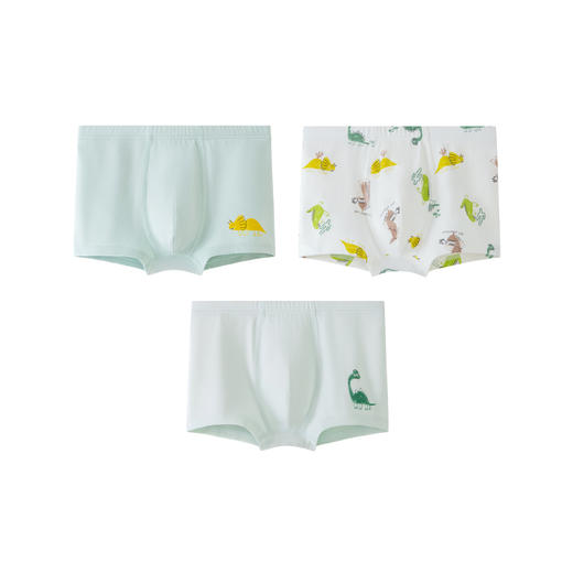 【植物芯】迷你巴拉男童内裤宝宝儿童透气舒适平角裤3件装 商品图4