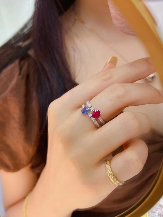 1.43ct 红蓝宝石戒指 商品图3