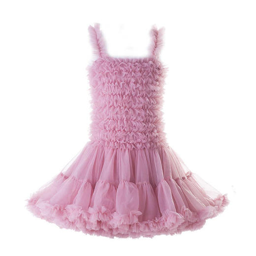 Q.cutians TUTU儿童连衣裙 桃粉色 商品图0