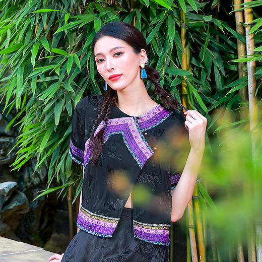 彝族系列 | 烟雨萍生民族风上衣 | 现货加急发 商品图0
