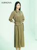 【商场同款】阿菁娜2024夏季新款假两件翻领收腰连衣裙A30X112066 商品缩略图1