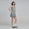 【100%棉】圆领运动休闲短裙套装 透气吸汗上衣+短裙 裤子松紧带内衬 防走光 商品缩略图6