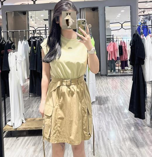 2-10MZ圆领无袖双口袋连衣裙40430（卡琪） 夏季 942100210321 商品图1