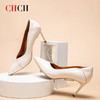 CHCH祈祈春夏新品羊皮气质金边设计女士细跟高跟鞋CN1B5111 商品缩略图1