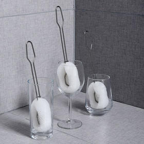 美丽雅蜂窝海绵长柄杯刷（赠一个备件）