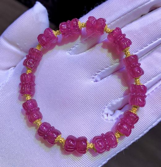 17.35g 雕刻碧玺手链 商品图2