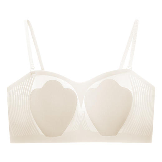 【新品超薄 纯欲性感】新款兔耳朵薄款内衣，穿上柔软舒适，久穿不勒痕。多种穿法可拆卸肩带，让肌肤得到舒适的呵护。独特3D果冻软支撑设计，防下垂收副乳，夏季大胸显小胸，无痕透气！ 商品图5