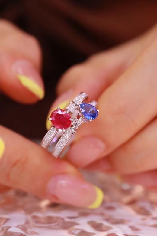 1.43ct 红蓝宝石戒指 商品图4